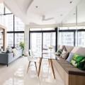 The Trilinq Condo by Free Space Intent | Product Seen: [Adik – Wood Chair, Putin Dining Table – W1400 & Tempo 3-in-1 Coffee Table]